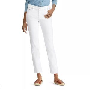 EUC Lauren Ralph Lauren High Rise Slim Straight Leg Jeans in White 20W